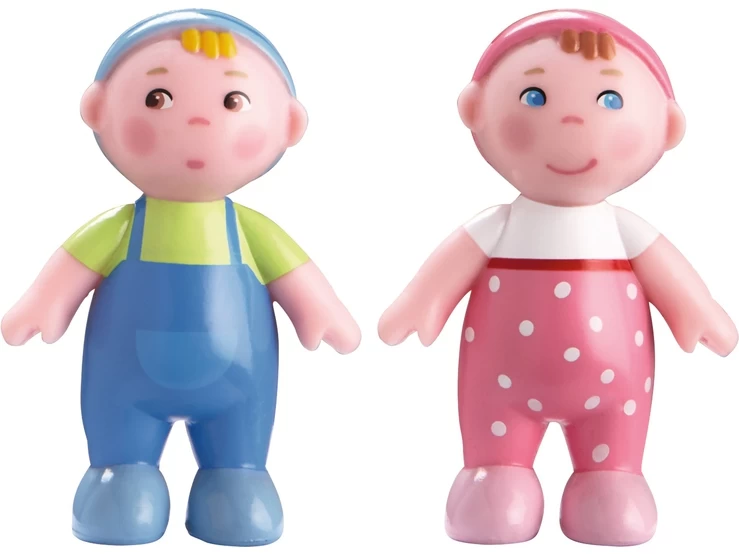 HABA Little Friends Poppenhuispopjes Babys Marie En Max - Afbeelding 2