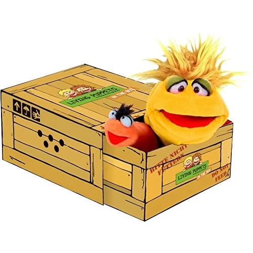 Handpop Little Yellow In The Box Living Puppets - Afbeelding 2