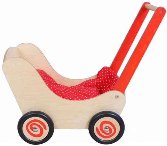 Poppenwagen Simply For Kids Classic Rood - Afbeelding 2