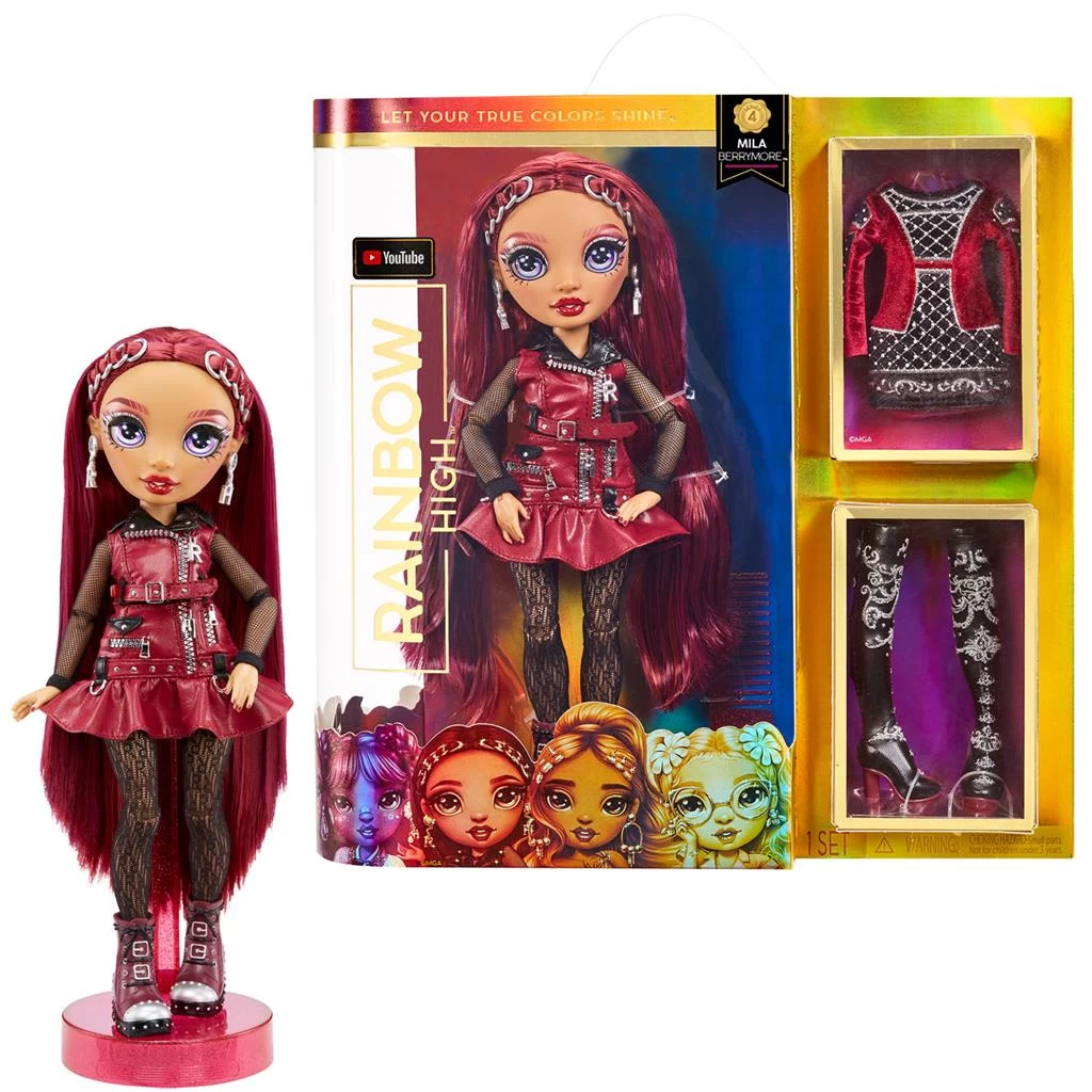 Rainbow High Core Fashion Modepop Mila Berrymore Pop - Afbeelding 4