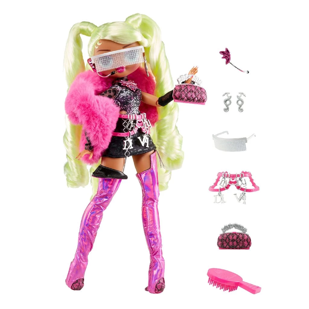 LOL Surprise 707 OMG Fierce Doll Lady Diva Pop - Afbeelding 4